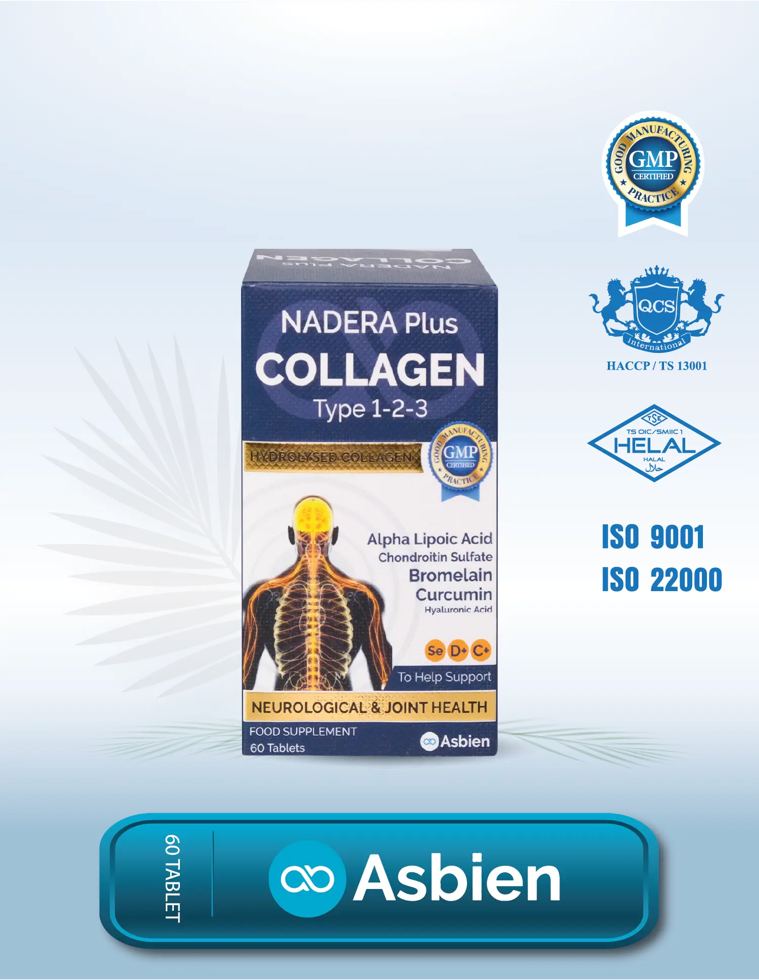 Nadera Plus Collagen (Kolajen) Tip 2, Tip 3 - 60 Tablet