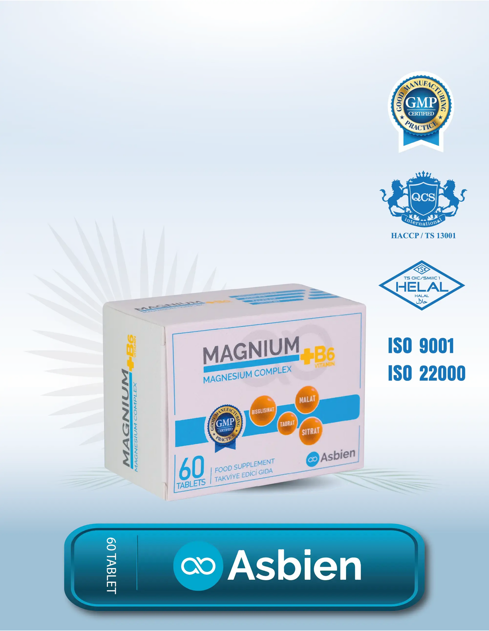 Magnium Magnesium(Magnezyum) Complex +B6