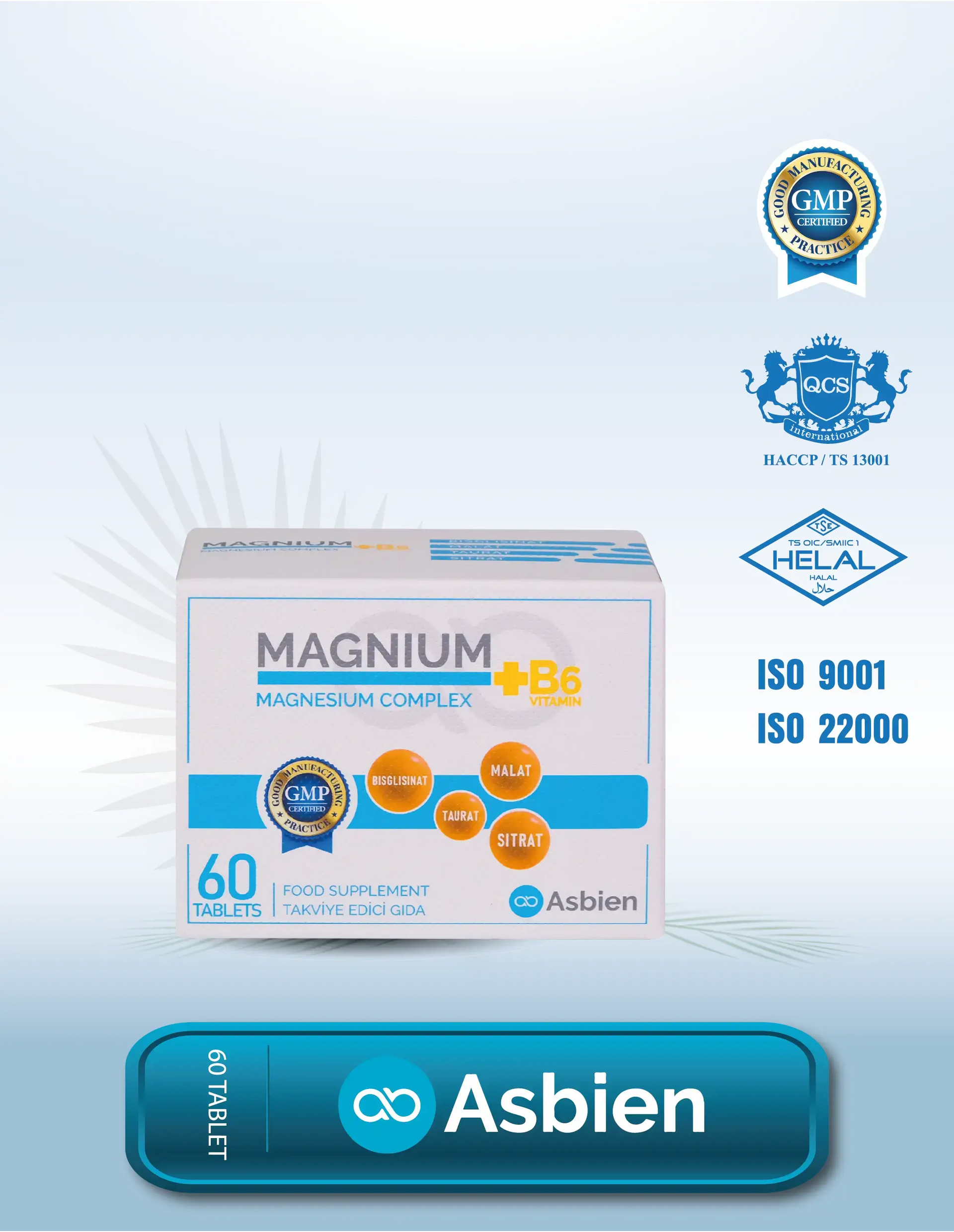 Magnium Magnesium(Magnezyum) Complex +B6