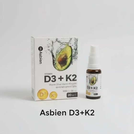 Asbien Avokado içeren D3 K2