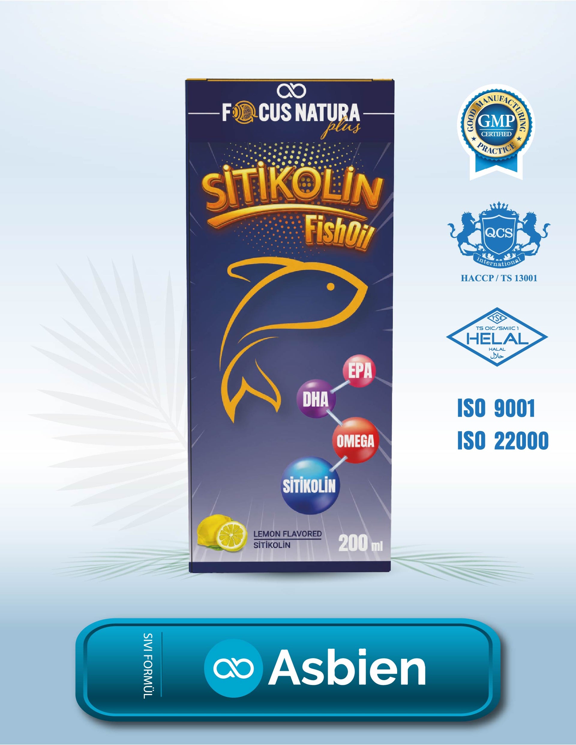 Sitikolin Fish Oil (Balık Yağı) Focus Natura Plus