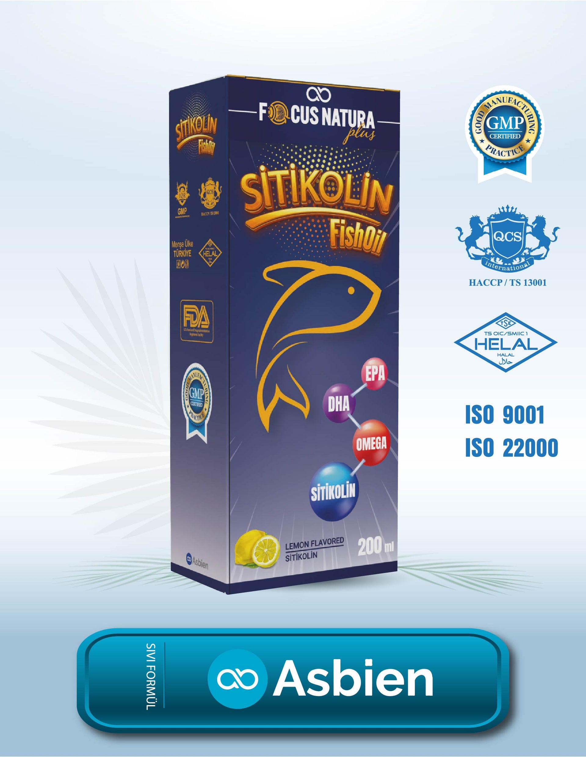 Sitikolin Fish Oil (Balık Yağı) Focus Natura Plus